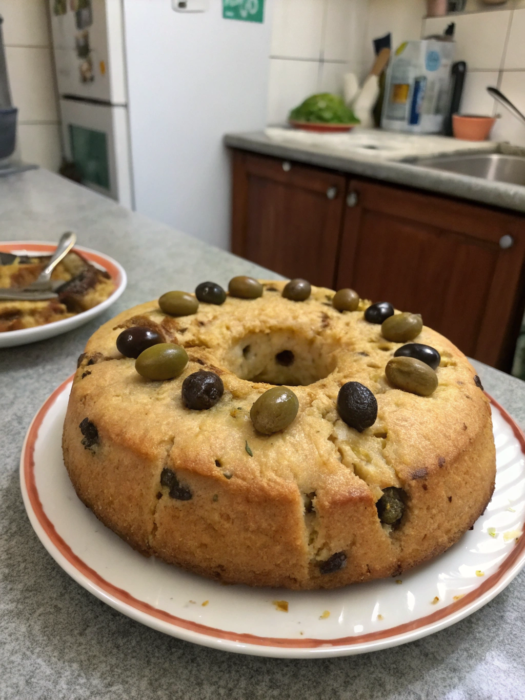 bizcocho de aceitunas