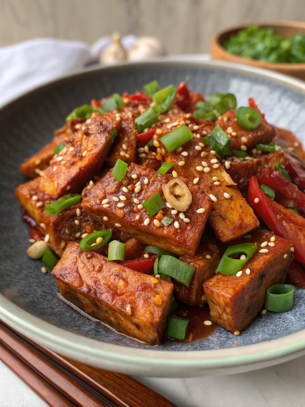bulgogi picante de tempeh