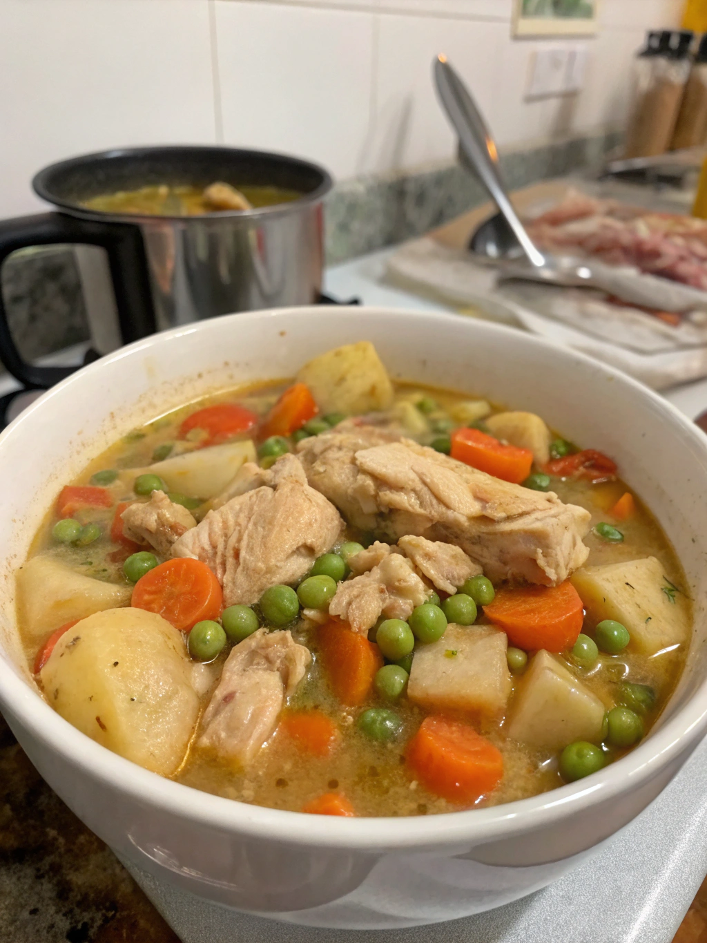 cazuela de pollo suizo