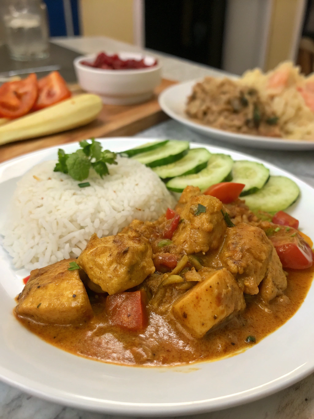 curry de pollo guyanes