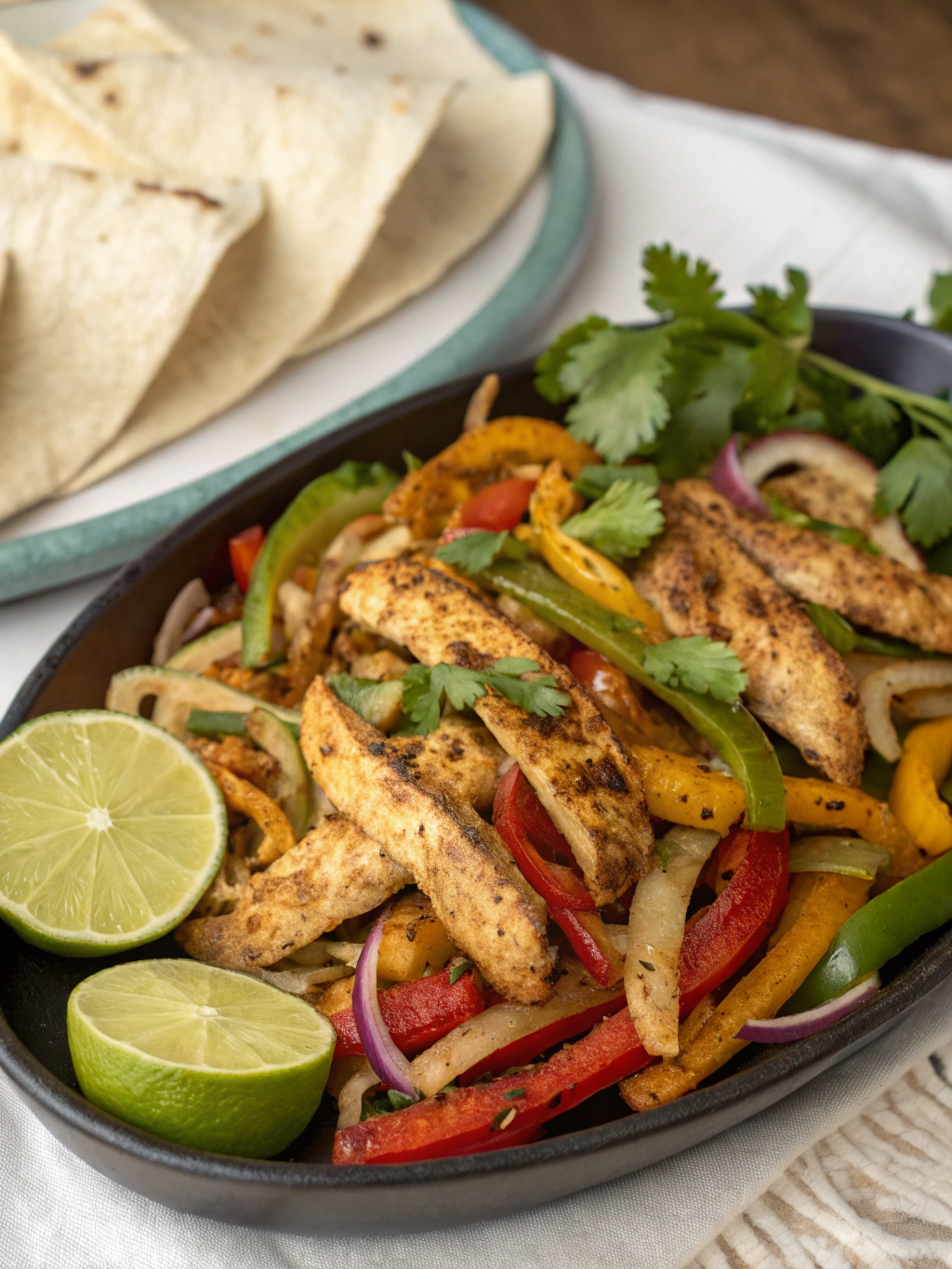 fajitas de pollo