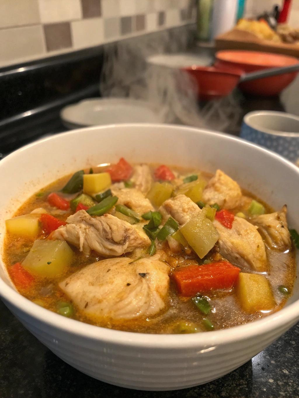 mijote de pollo y verduras