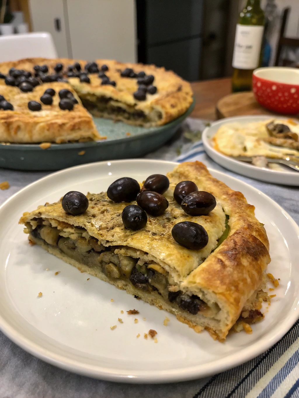 pastel de aceitunas negras
