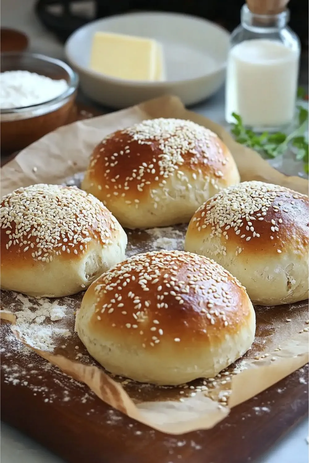 Bollos Árabes con Hinojo y Sésamo