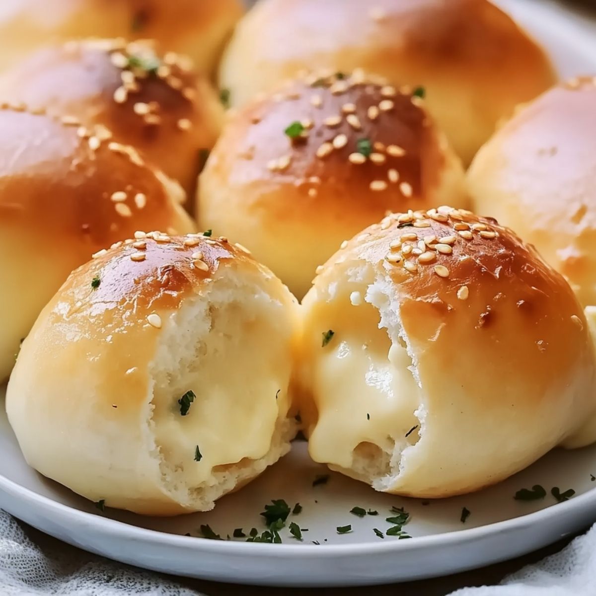 Bombas de ajo con queso