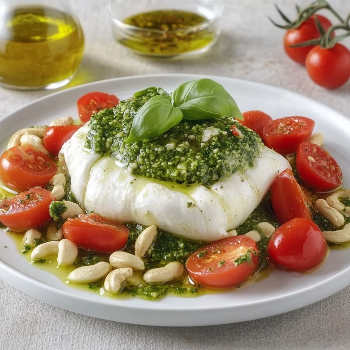 Burrata con pesto
