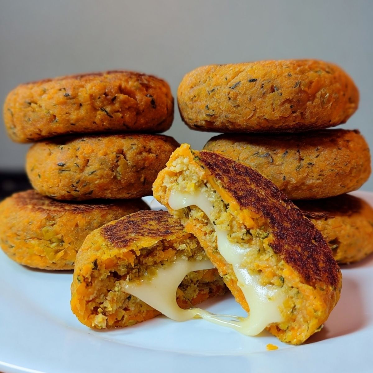 Hamburguesas de Zanahoria y Queso