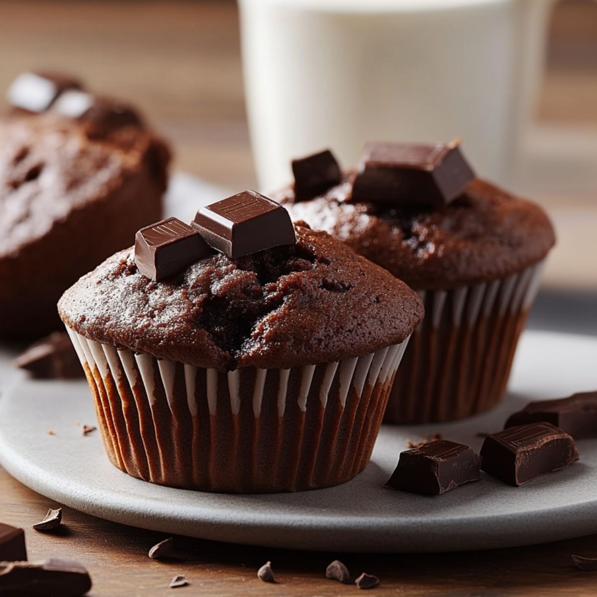 Muffins de Chocolate Saludables