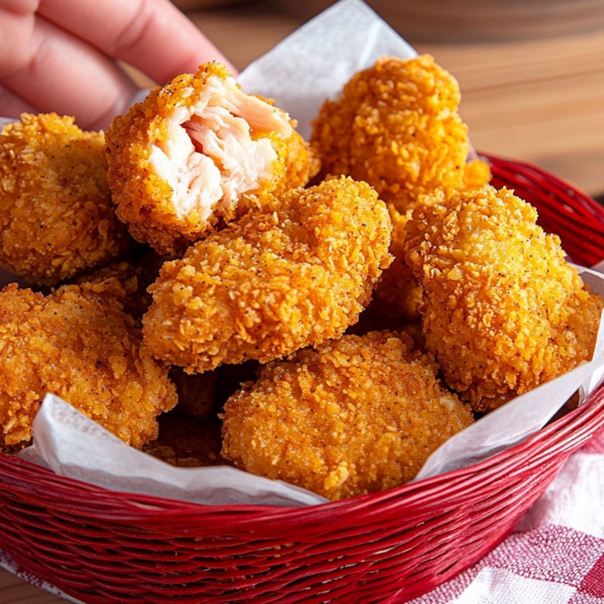 Nuggets de pollo caseros