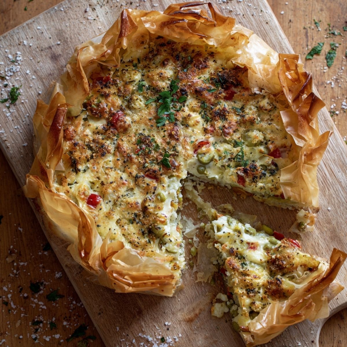 Pastel de Verduras con Queso