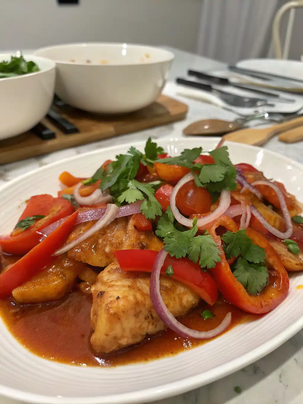 Pechuga Pollo Agridulce