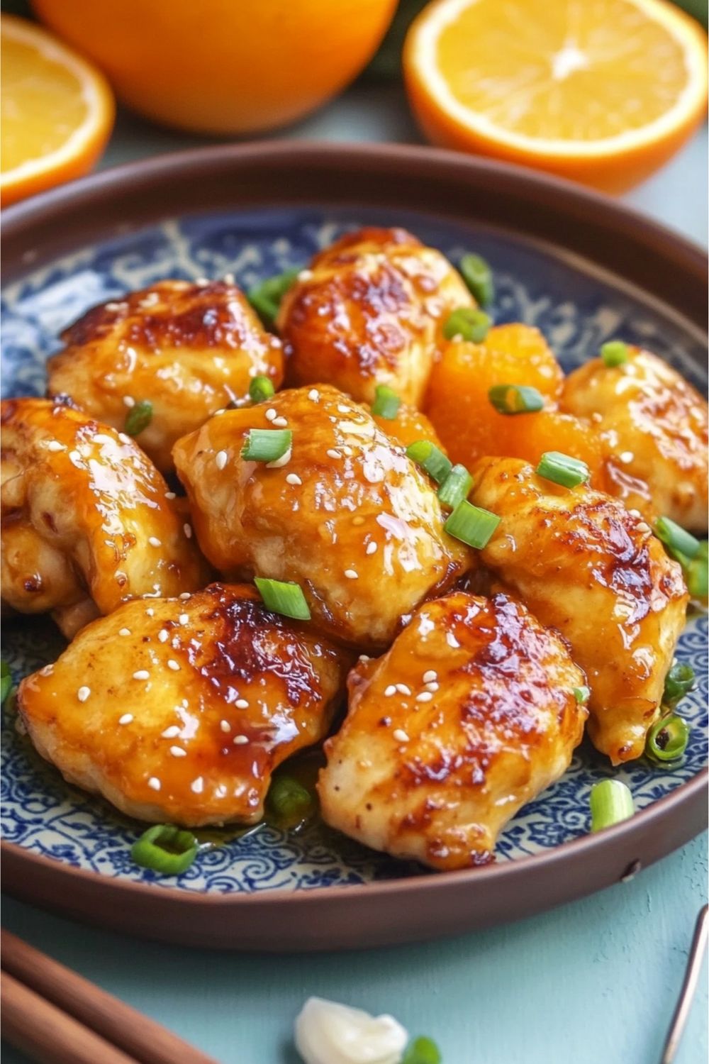 Pollo a la naranja estilo chino