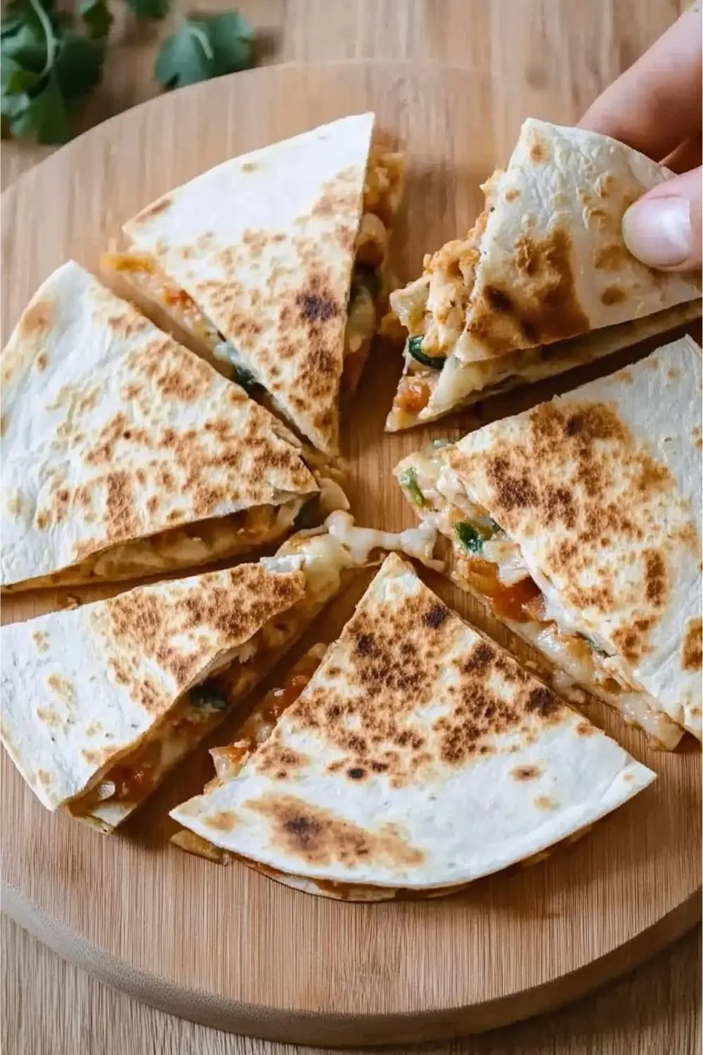 Quesadillas de pollo con aguacate