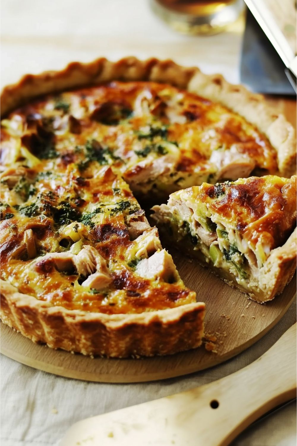 Tarta de pollo y verduras